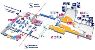 Karte, plan und terminalplan von Roma Ciampino Flughafen (CIA)
