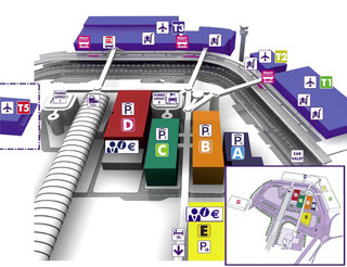 Karte, plan und terminalplan von Leonardo da Vinci Fiumicino Flughafen (FCO)